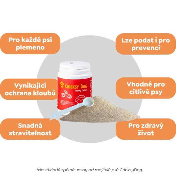 Twinky kloubní prášek s extraktem ze slávek zelenoústých (s odměrkou) – 150 g - Image 3