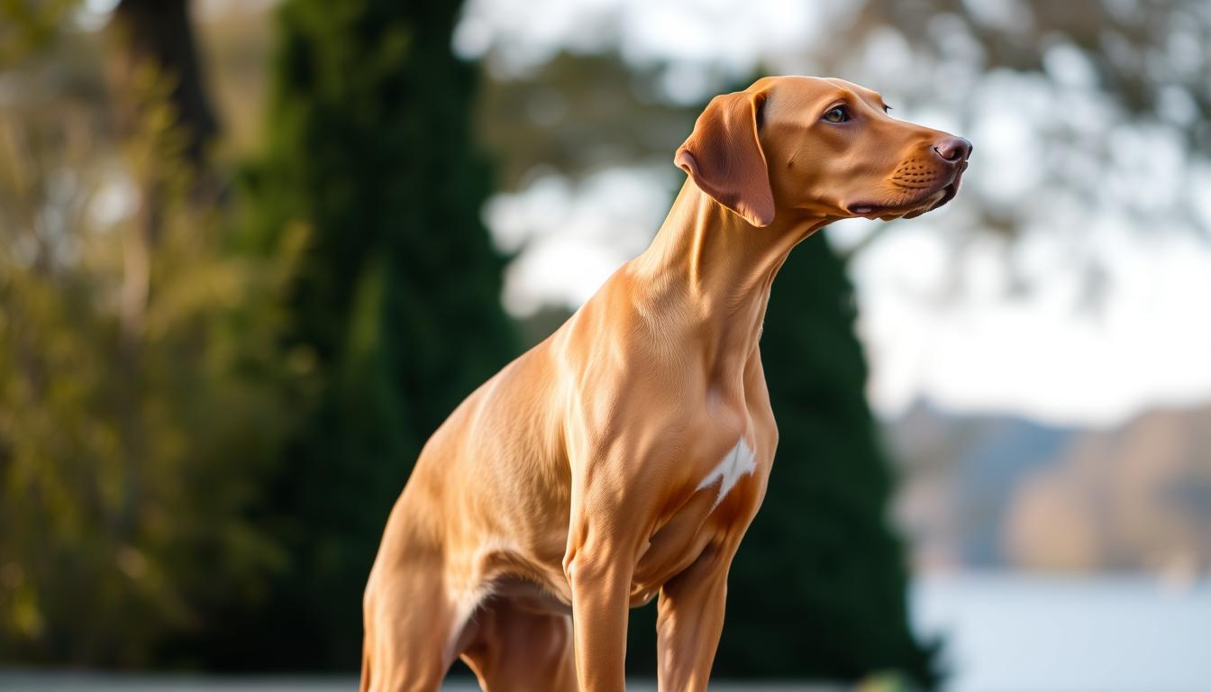 Elegantní postava a zlatavá srst
