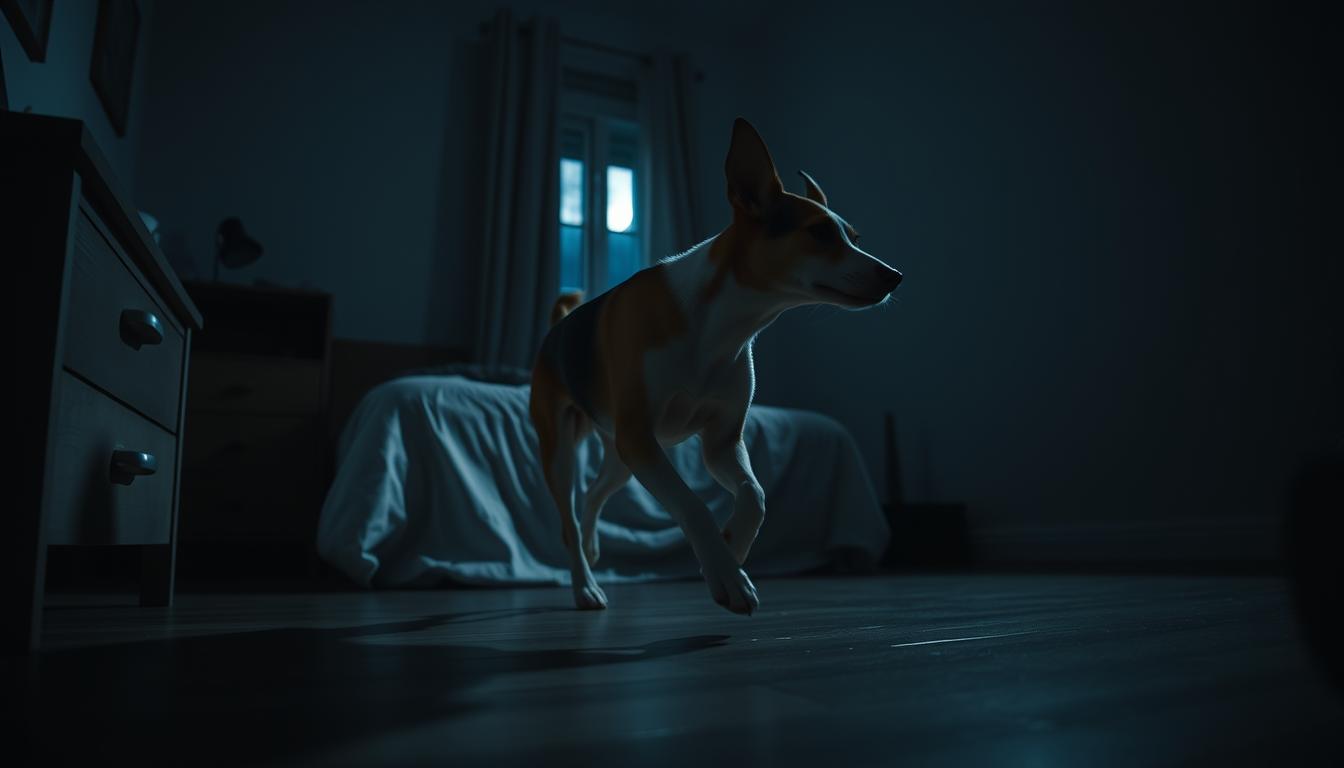 noční potřeba pohybu u psa