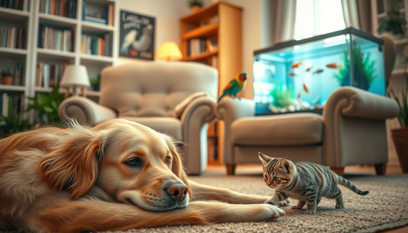 pes a soužití s jinými domácími mazlíčky