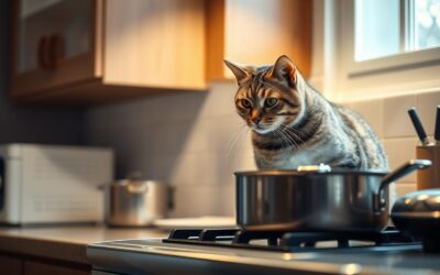 Kočičí blog 16 Nebezpečí v kuchyni pro kočky – Všechno, co o tom musíš vědět!