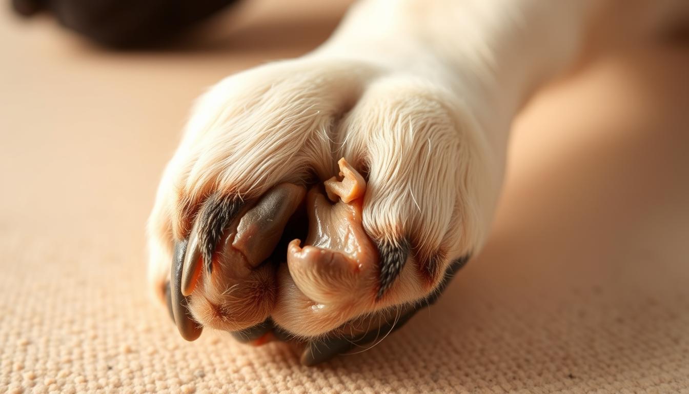 praskly-drap-u-psa prasklý dráp u psa