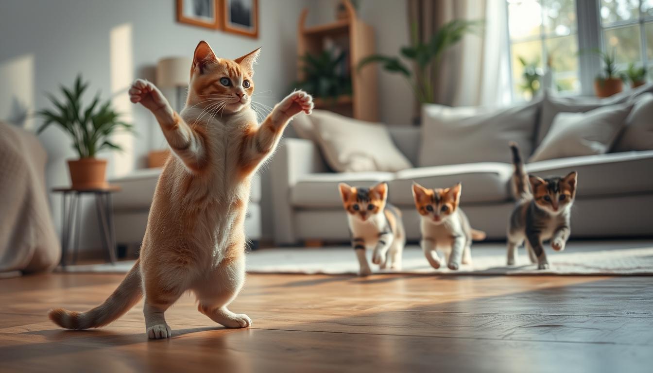 zlepšení koordinace pohybů u koček