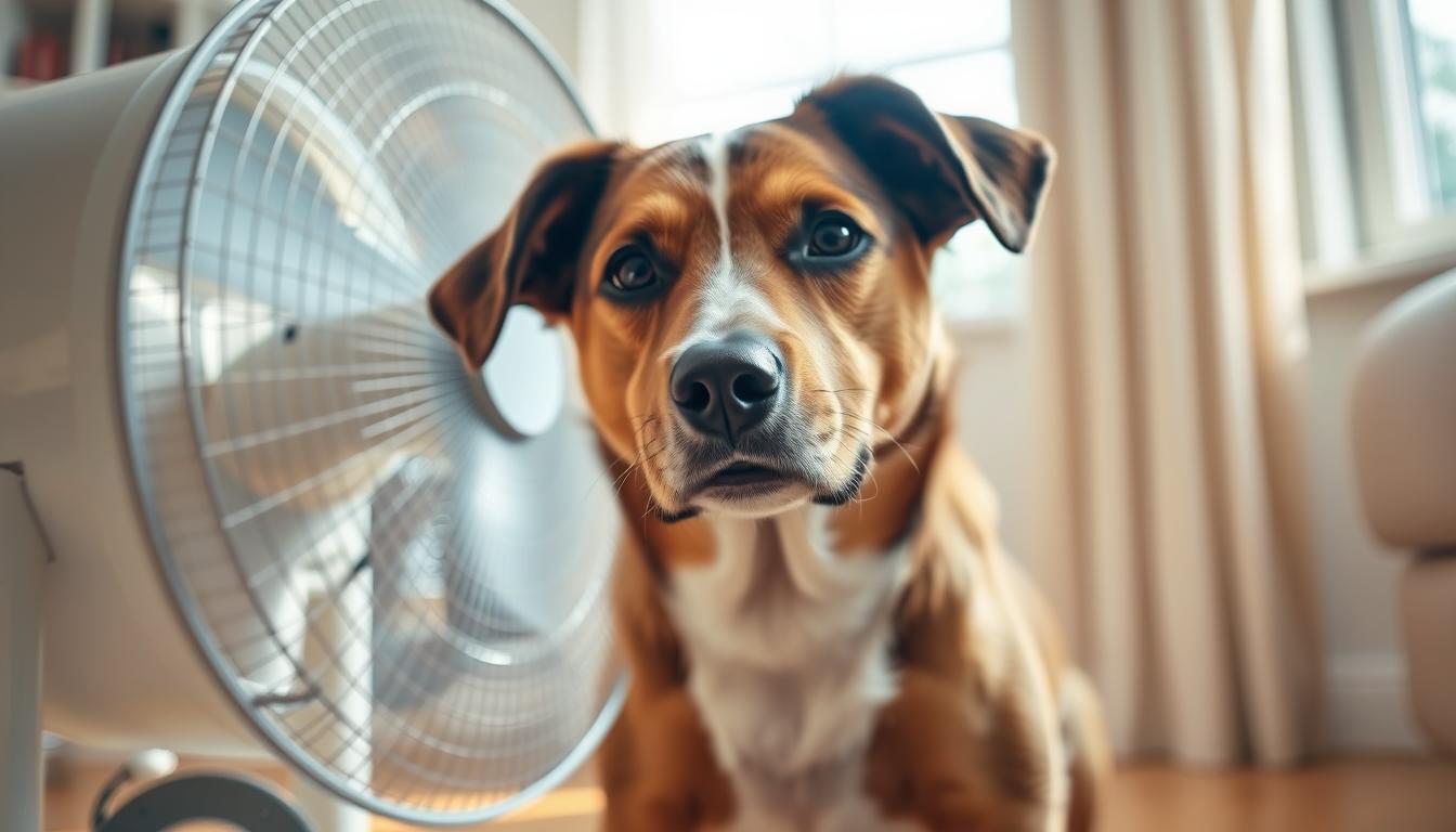 bezpečnost ventilátoru pes léto