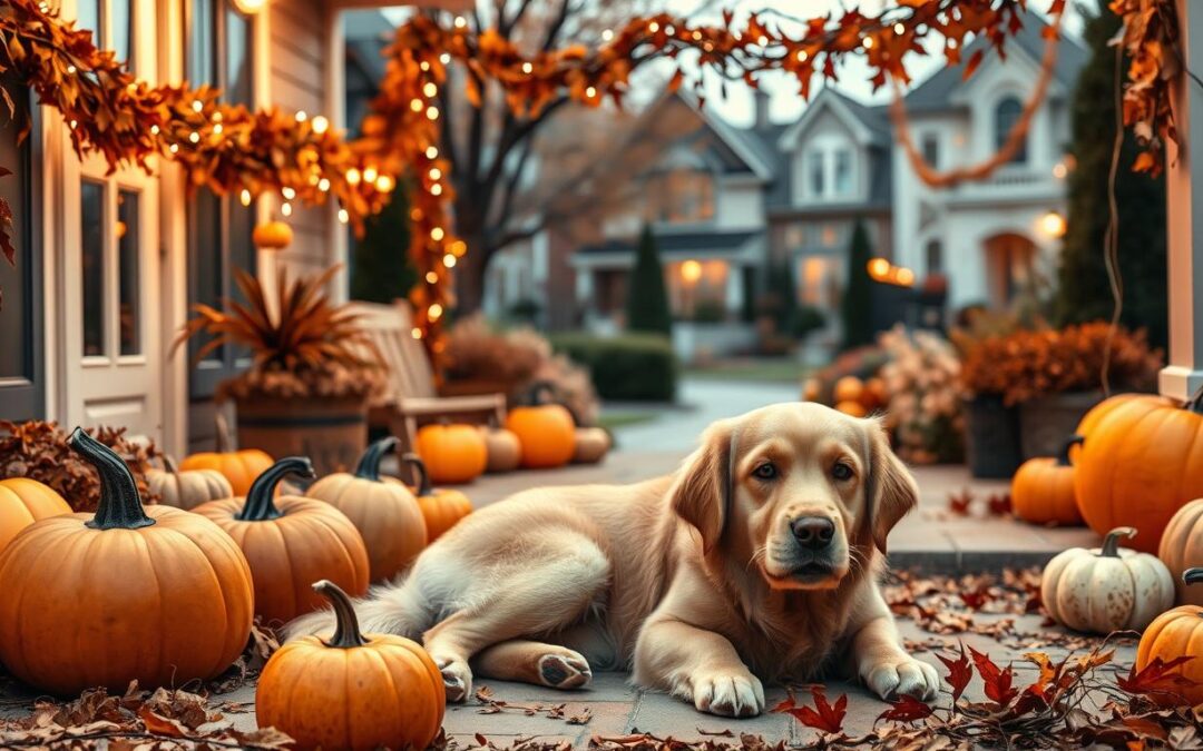 Halloweenská výzdoba bezpečná pro psy