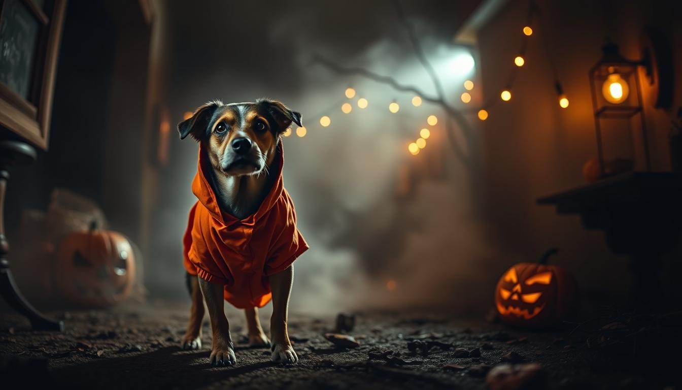 halloweenský kostým pro psa
