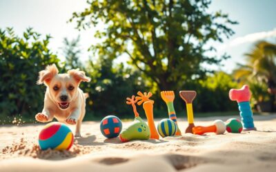 Jaké jsou nejlepší letní hračky pro citlivé psy?