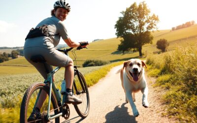Jízda na kole se psem v létě – nebezpečné nebo zábavné?