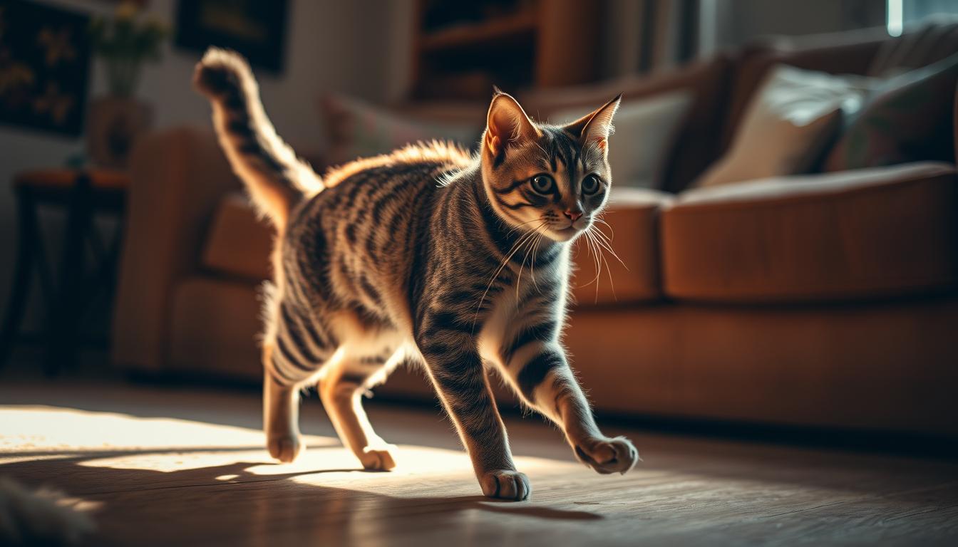 kočka chodí dokola