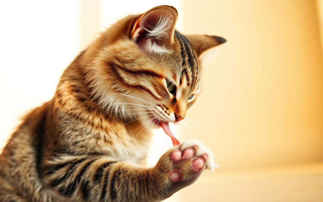 Proč kouše svou tlapu po jídle?