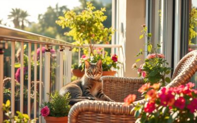 Kočičí blog 21 Bezpečný letní balkon – na co si dát pozor, máš-li kočku?