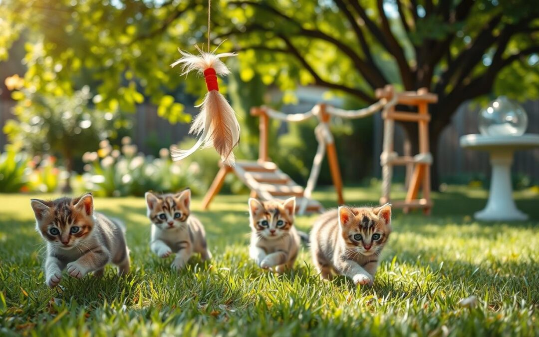 Hra na zahradě pro kočky – jen bezpečně v létě