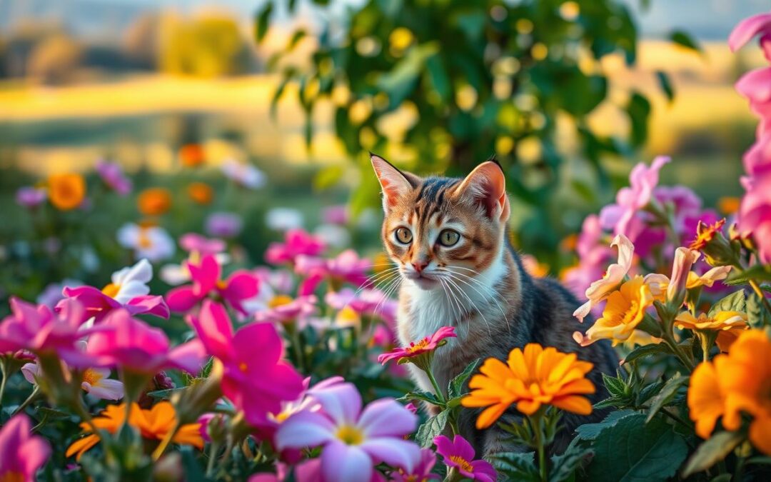 Kočky a letní květiny – před čím je chránit?