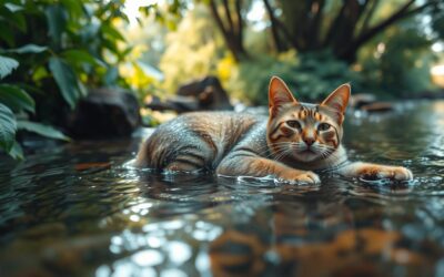 Kočičí blog 24 Kočka ve vodě? – Některé ji milují!