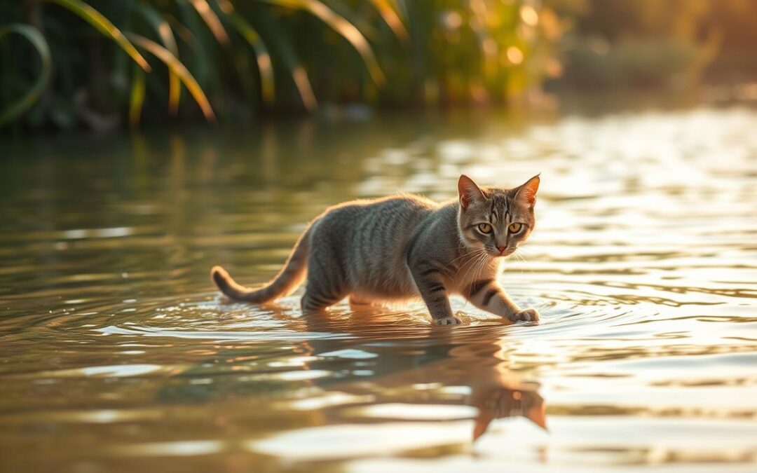 Koupání v létě – kdy může být pro kočku prospěšné?