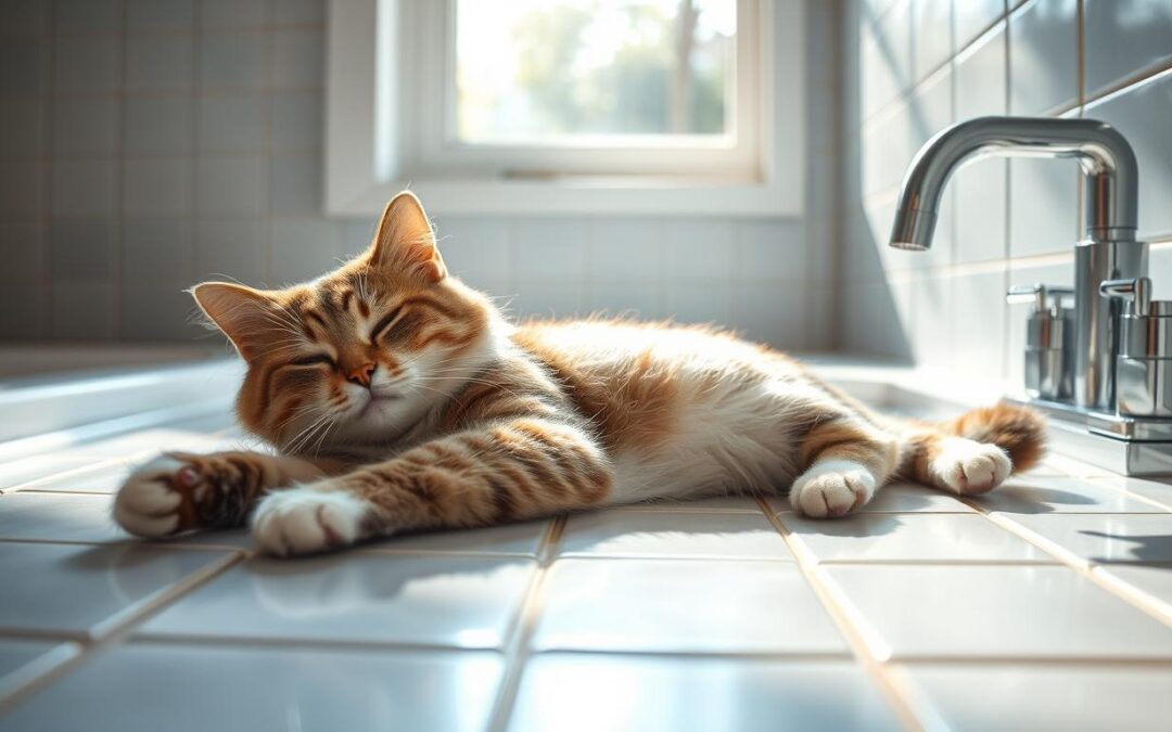 Proč kočka v létě často navštěvuje koupelnu?