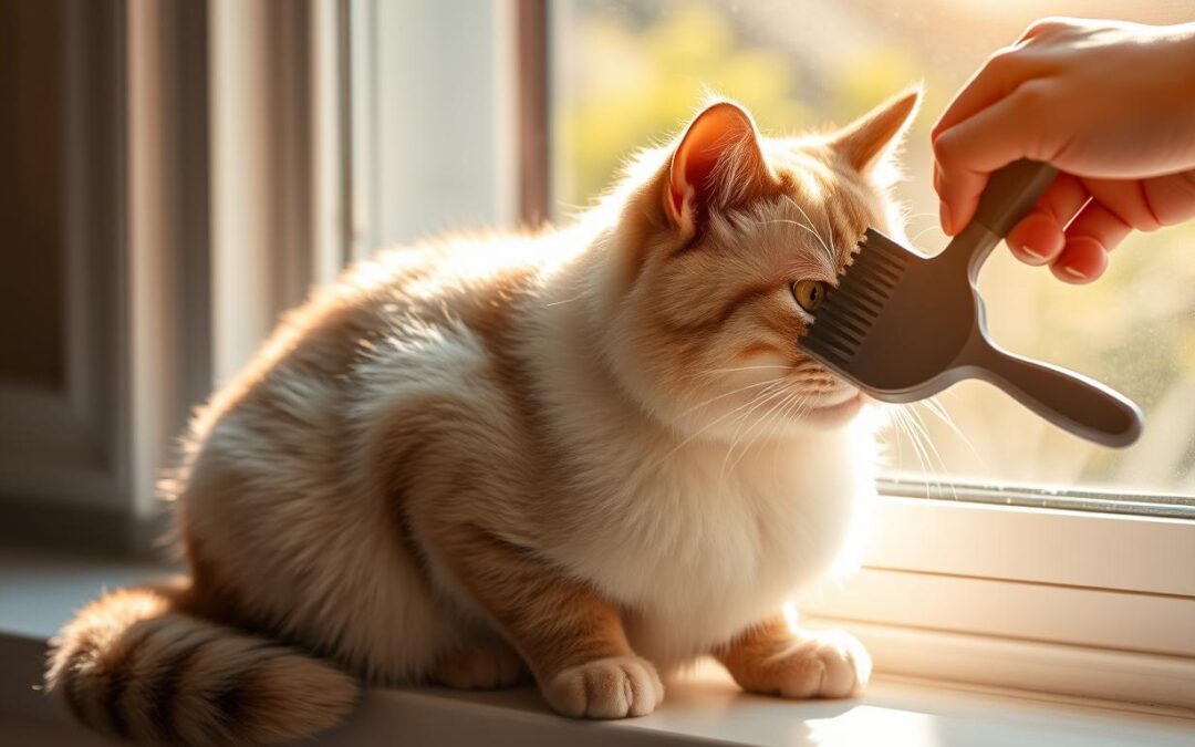 Letní péče o kočičí srst – česání a kartáčování