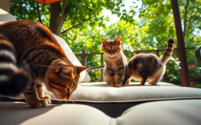 Letní zahradní nábytek a jeho rizika pro zvídavé kočky