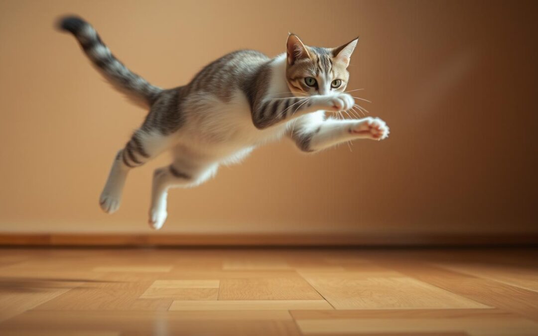 Proč kočka náhle vyskočí a běhá dokola?