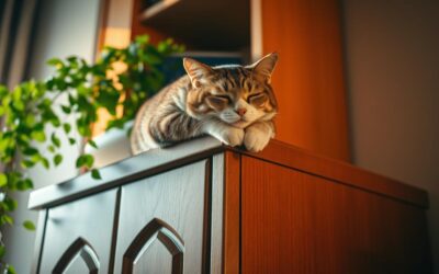 Kočičí blog 17 Proč teď spí na skříni?