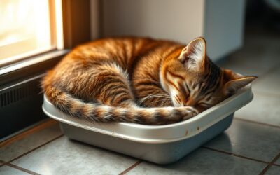 Kočičí blog 20 Pravidelně spí vedle záchodu – je stelivo nepohodlné?