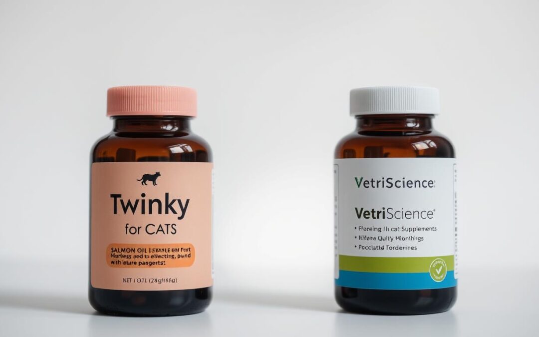 Srovnání lososových olejů – Twinky pro kočky vs. VetriScience
