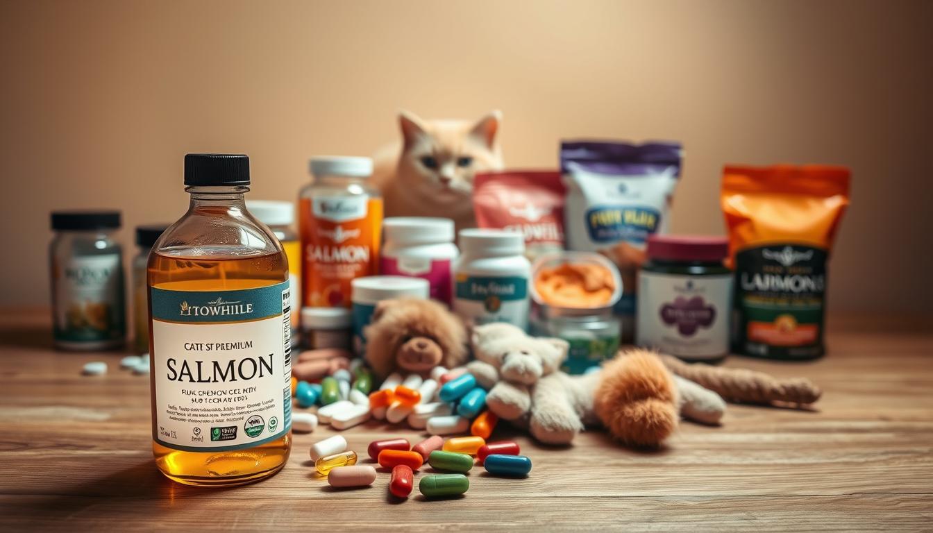 multivitamin vs lososový olej pro kočky