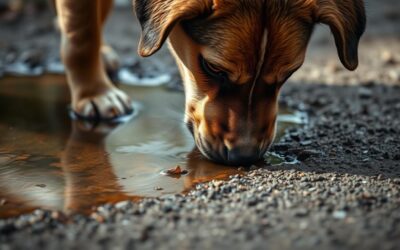 Jak naučit psa, aby nepil z kaluže?