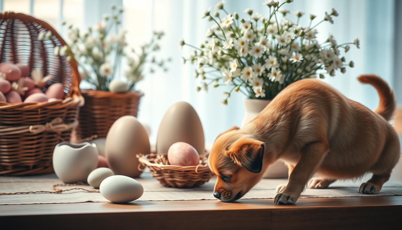velikonocni-dekorace-pes velikonoční dekorace pes