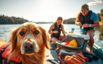 Jak se bezpečně připravit na vodní výlet se psem?