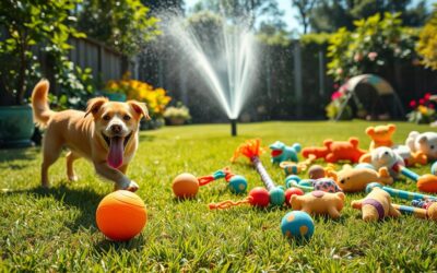 Jaké jsou nejlepší zahradní hračky pro psy v létě?