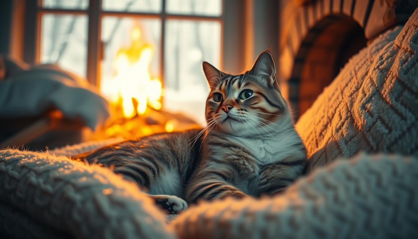 chování venkovní kočky na podzim