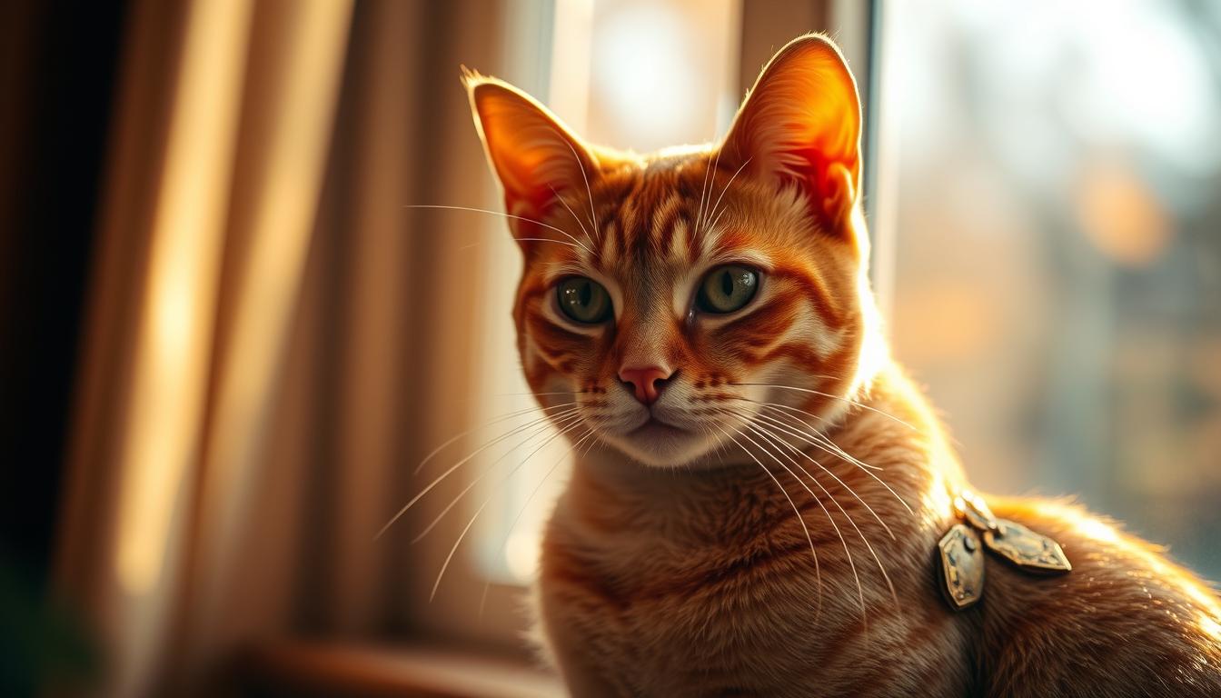 fotografování kočky na podzim