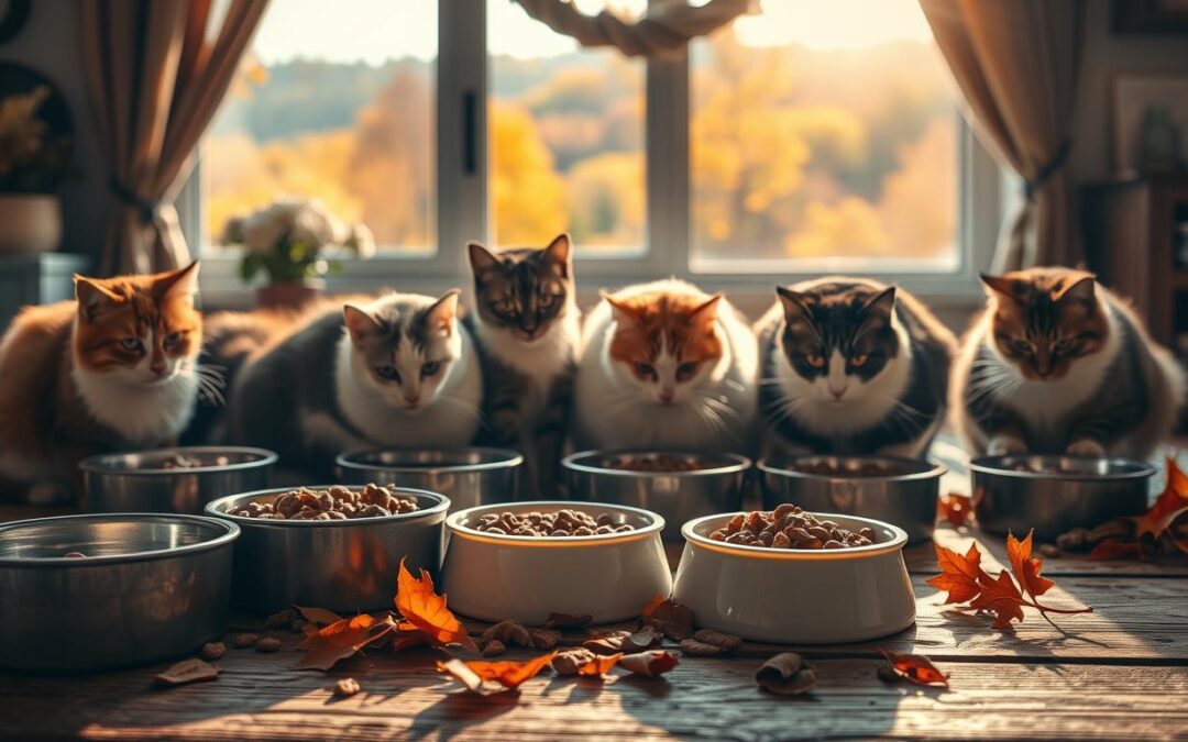 Srovnání druhů krmiva pro kočky v chladnějším období