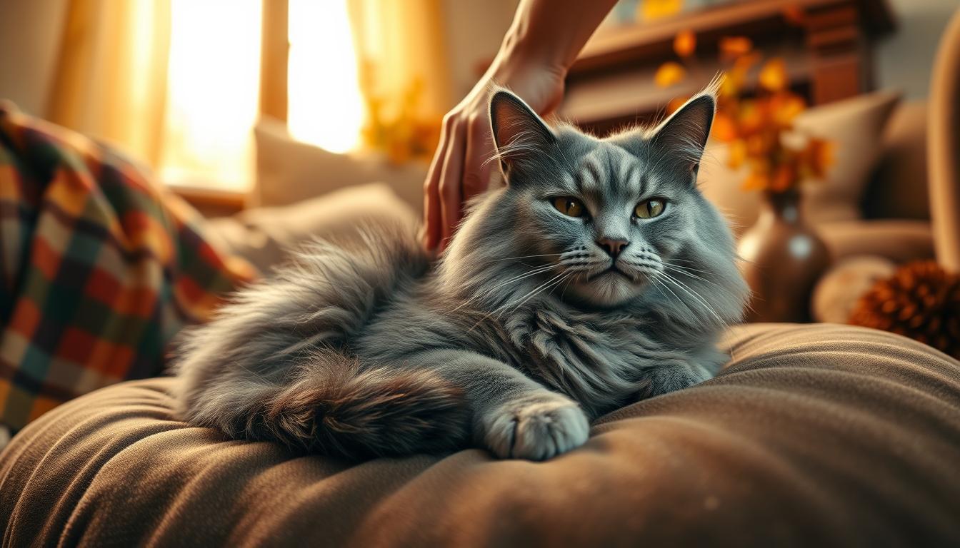 Podzimní masáž kočky doma – relaxační tipy