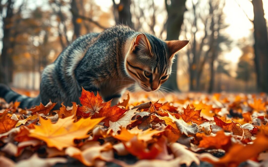 Jaká nebezpečí představují spadané listí pro kočku?