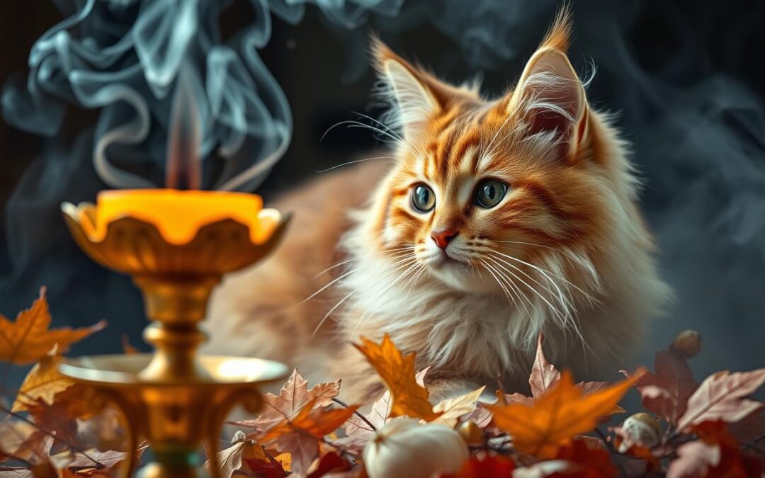 Podzimní vonné svíčky pro kočky – co NEpoužívat!