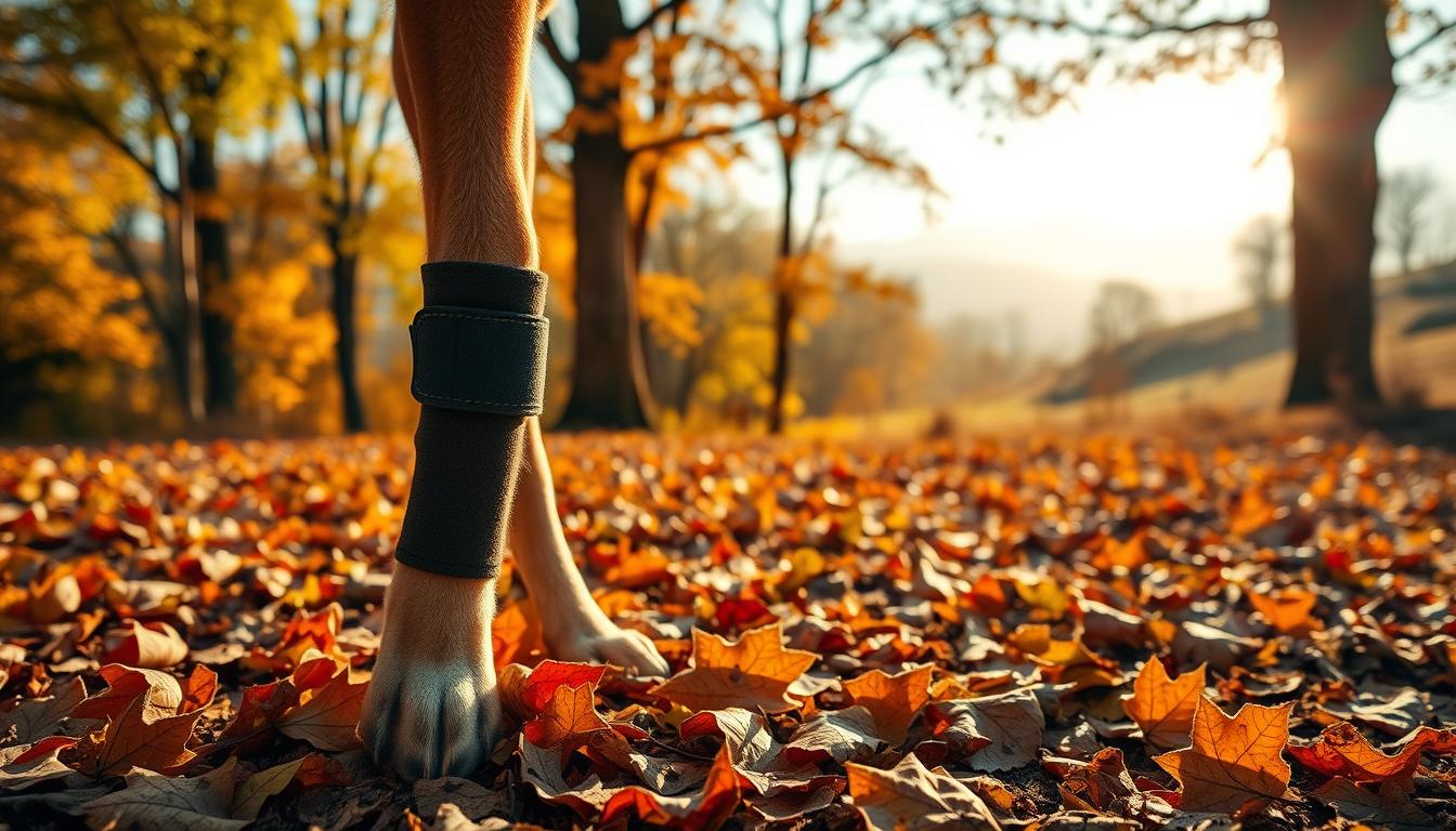 ochrana kloubů psa v chladu na podzim