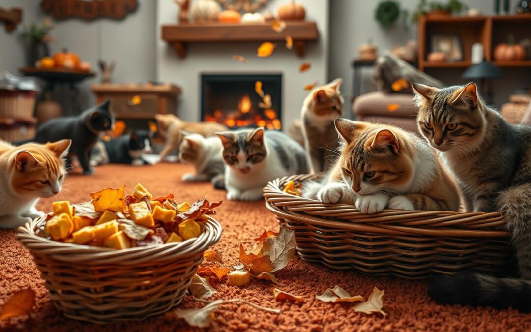 Nejlepší podzimní pamlsky pro kočky