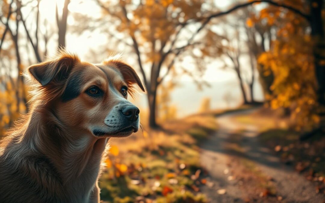 Podzimní citlivost psů na světlo – proč mhouří oči na procházce?