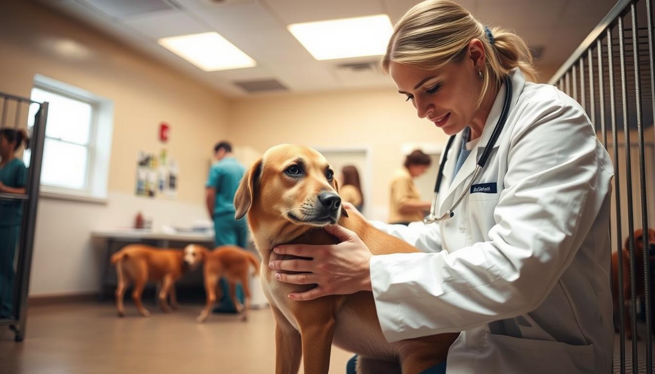 role veterináře v útulku