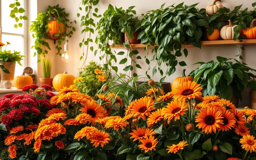 Rostliny bezpečné pro kočky v podzimní výzdobě domova