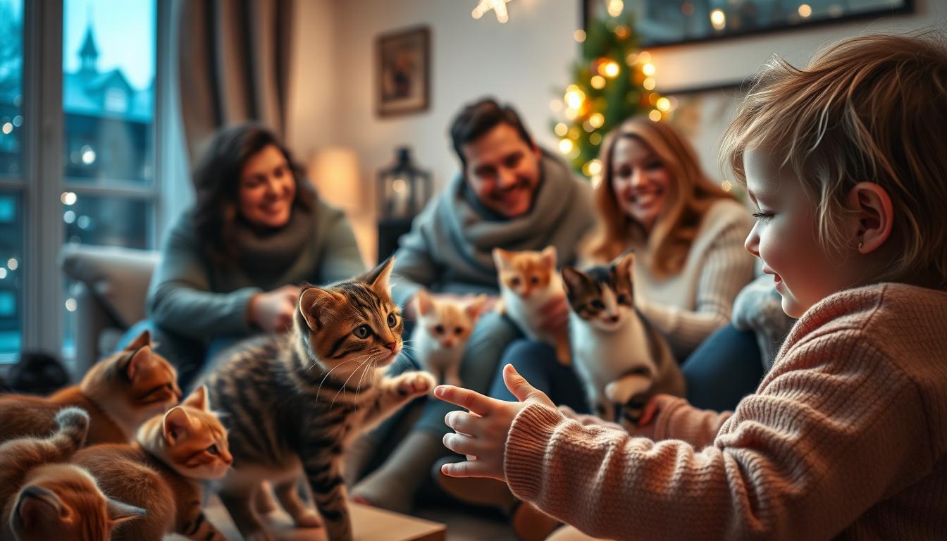 sváteční adopce kočky
