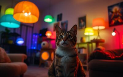 Kočky a náladové osvětlení – lákavé nebo nebezpečné?