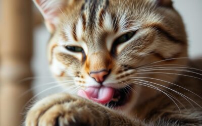 Kočičí blog 17 Nadměrné olizování u kočky – Všechno, co o tom potřebuješ vědět!