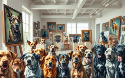 Online magazín CricksyDog 21 Obrazy a umění se psy – Všechno, co o tom musíš vědět!