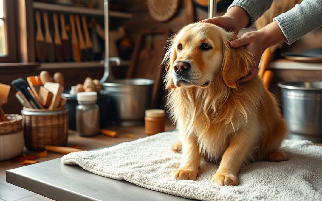 Jak často koupat psa na podzim?