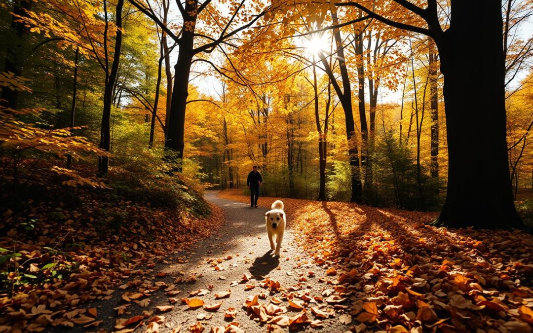 Procházky se psem v lese – základní podzimní pravidla