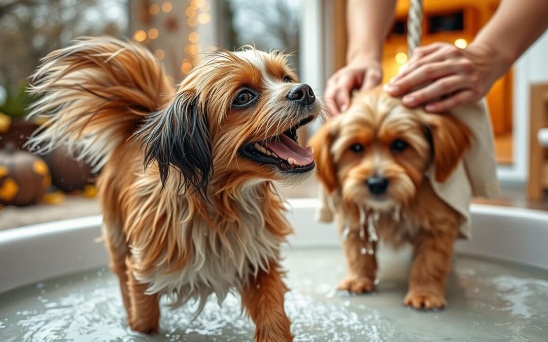 Nenechávej ho špinavého! Rady na koupání po dešti na podzim