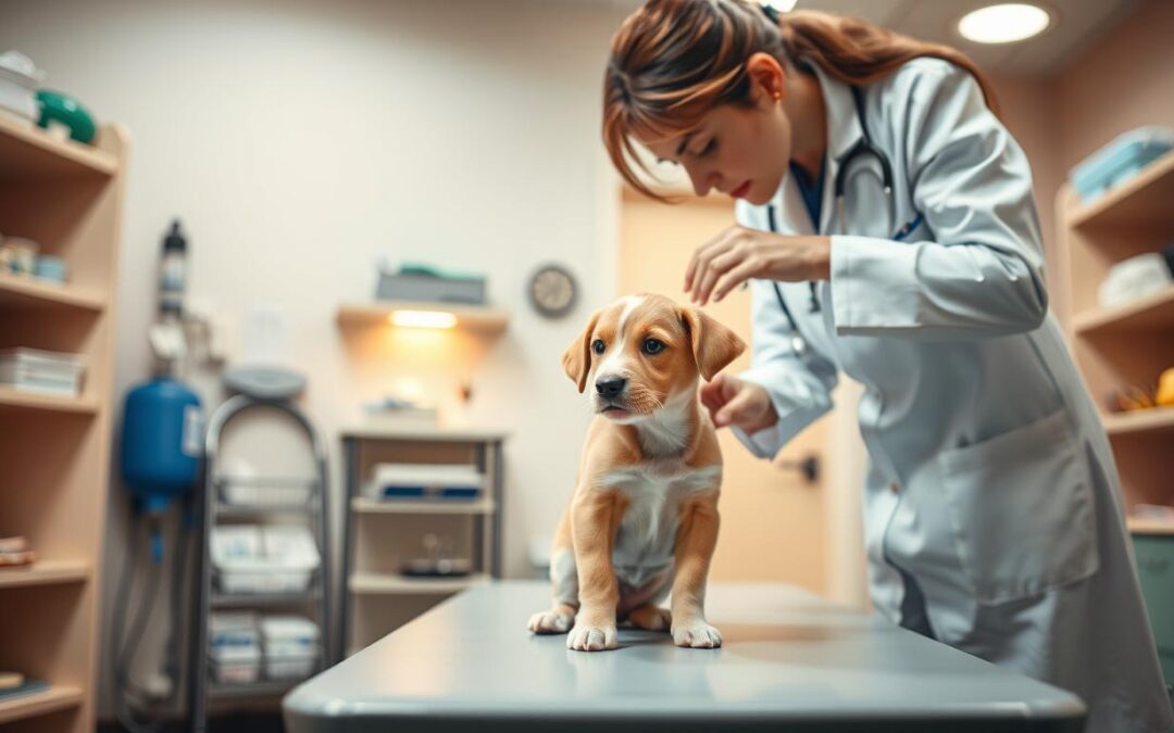 První návštěva veterináře se štěnětem